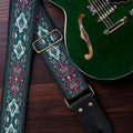 Vintage Dark Green Guitar Strap