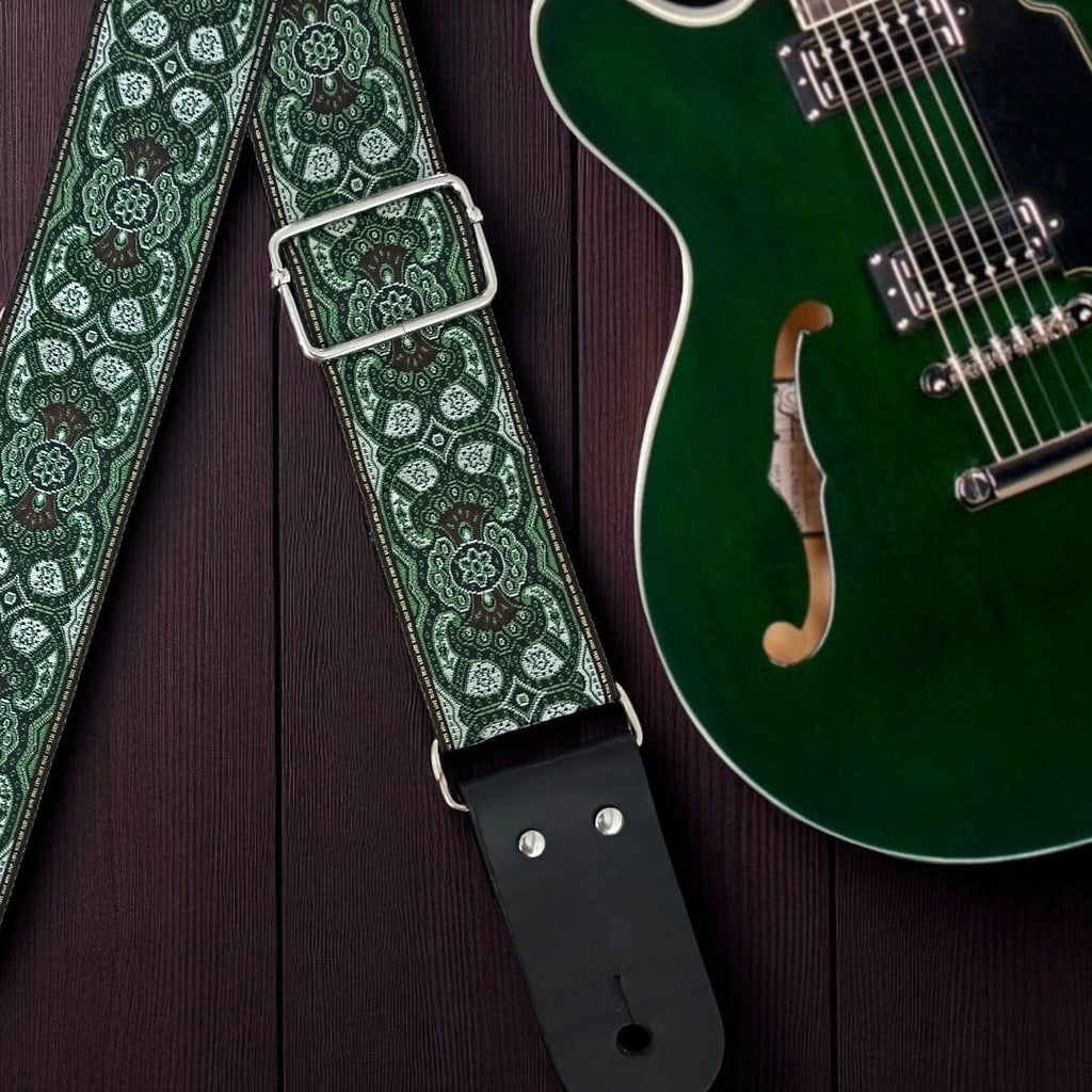 Vintage 69 Green Guitar Strap