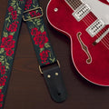 Midnight Blossom Vintage Guitar Strap