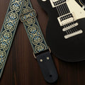Vintage Silver and Gold Guitar Strap