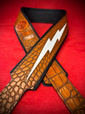 Leather Guitar Strap Thunderstruck