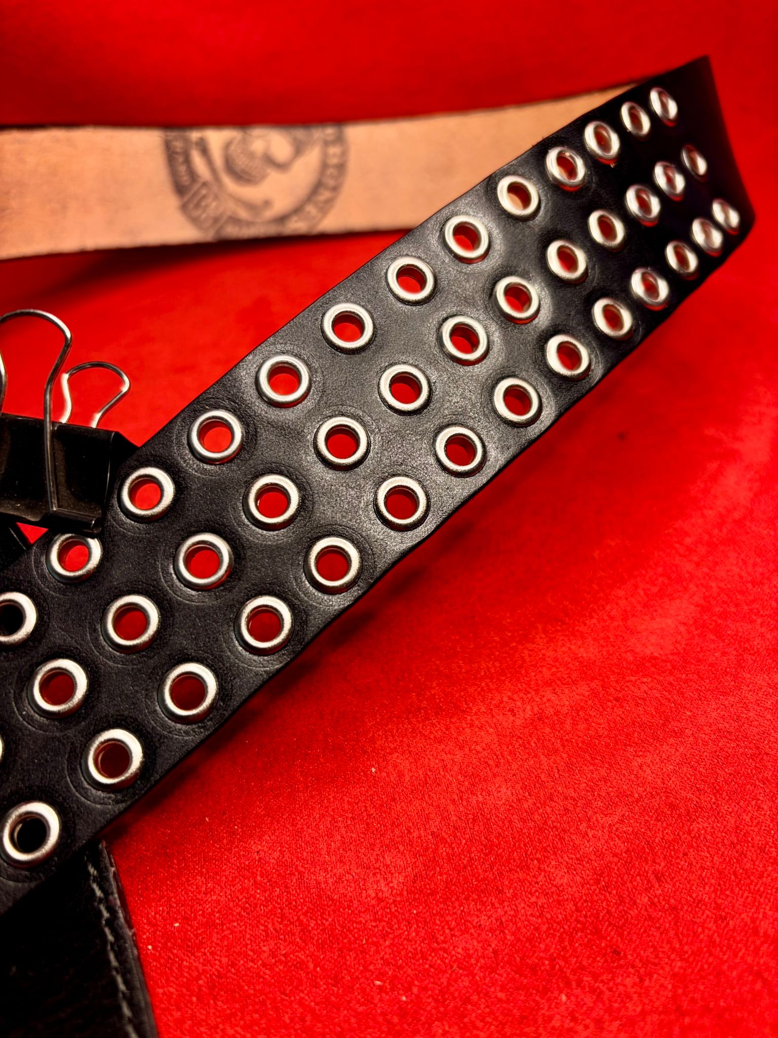 Leather Guitar Strap Iron