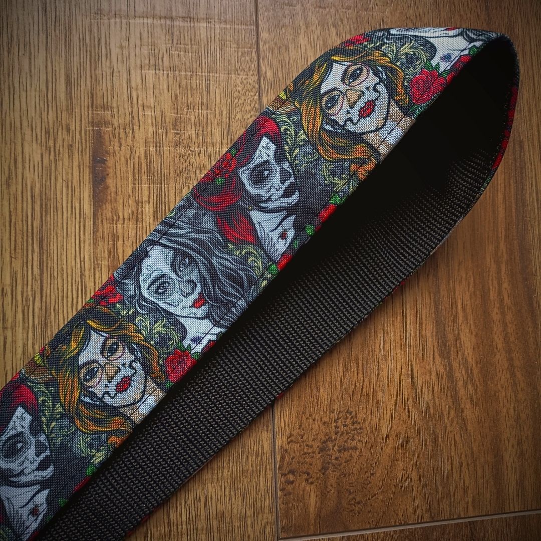 Guitar Strap Santa Muerte