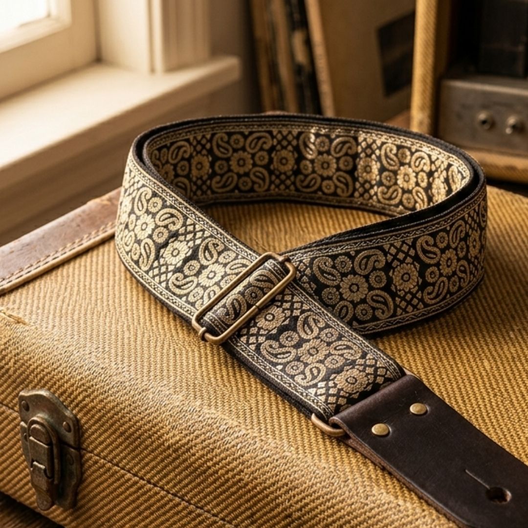 Vintage Paisley Guitar Strap